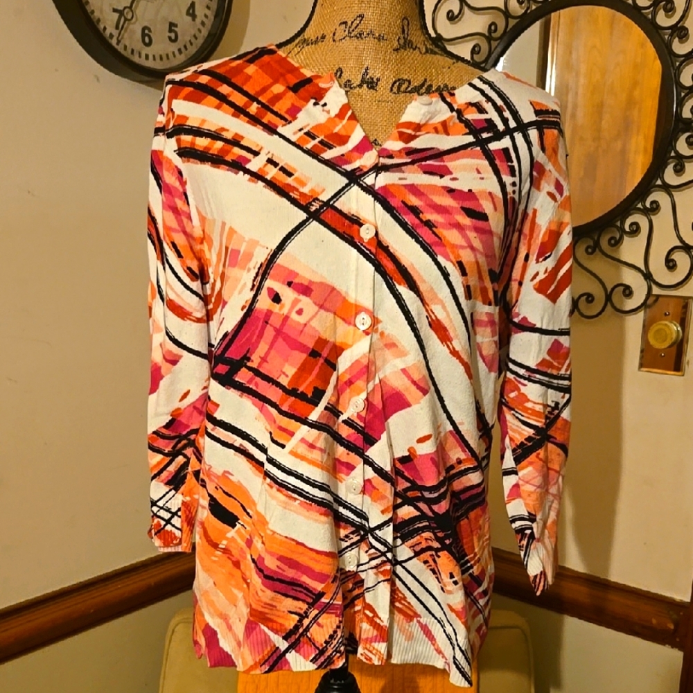 Colorful Women's Multicolor Abstract Top